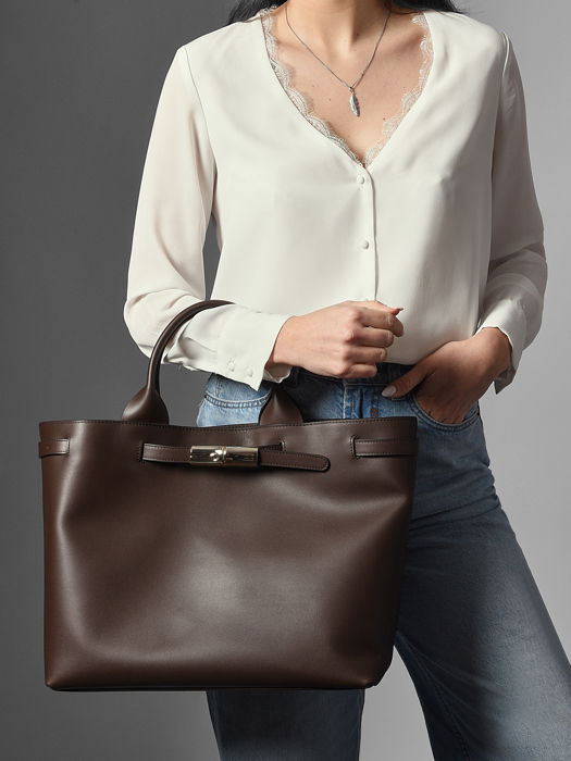 Longchamp Le roseau smart Sacs porté main Marron