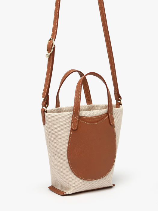 Longchamp Le foulonné toile Sacs porté travers Marron