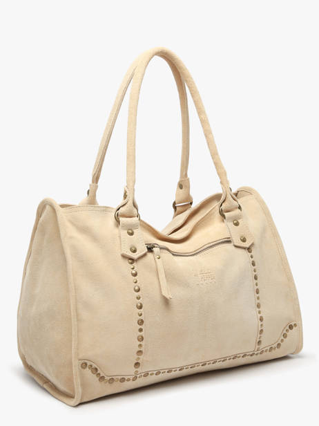 Sac à Main A4 Houston Cuir Basilic pepper Beige houston BHOU31 vue secondaire 2