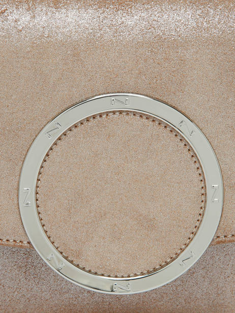 Sac Porté épaule Hiro Glitter Cuir Nathan baume Marron ginkgo 7GT vue secondaire 3