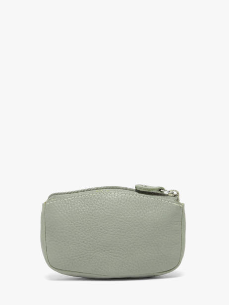 Porte-monnaie Caviar Cuir Crinkles Vert caviar 14036 vue secondaire 2