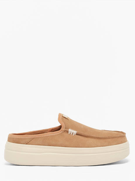 Mules En Cuir Hey dude Marron women 41272