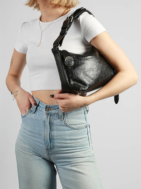 Sac Porté épaule Eclipse Cuir Paul marius Noir eclipse ELLIBECL vue secondaire 1