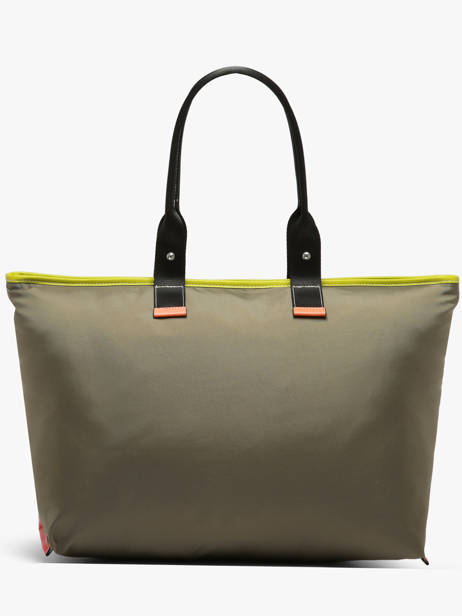 Sac Cabas Zippé L Mistral Rollable Nylon Et Cuir Lancel Multicolore mistral A13998 vue secondaire 4