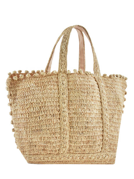 Raffia Shoulder Bag Le Cabas Pompoms Vanessa bruno Beige cabas raphia 75V40414 other view 4