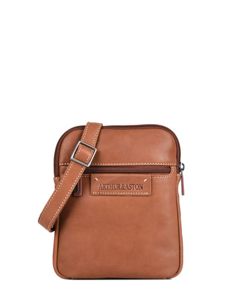 Leather Arthur Crossbody Bag Arthur & aston Brown johany 8