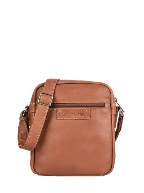 Leather Arthur Crossbody Bag Arthur & aston Brown johany 10