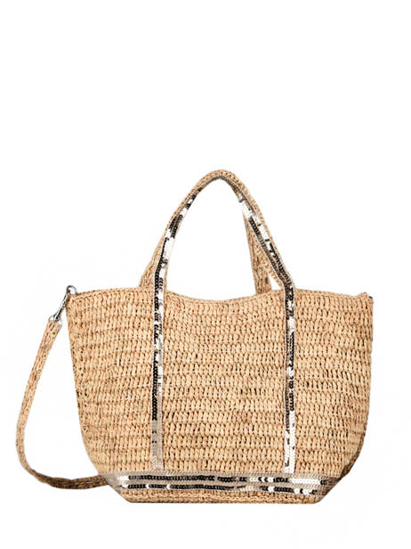 Handbag Le Cabas Raffia Sequins Vanessa bruno Beige cabas raphia 64V40435 other view 1