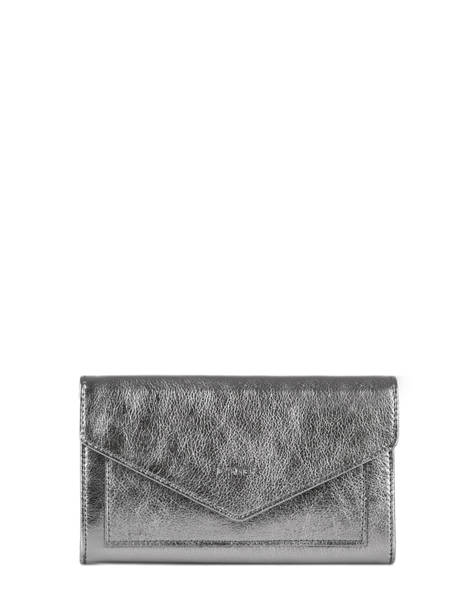 Leather Etincelle Irisée Wallet Etrier Silver etincelle irisee EETI701