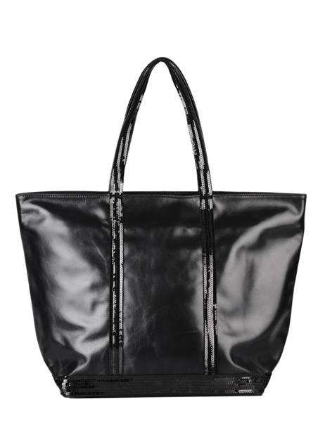 Shopper Cabas Cuir Leather Vanessa bruno Black cabas cuir 2V40409