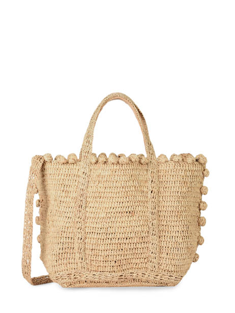 Handbag Le Cabas Raffia Pompoms Vanessa bruno Beige cabas raphia 75V40435