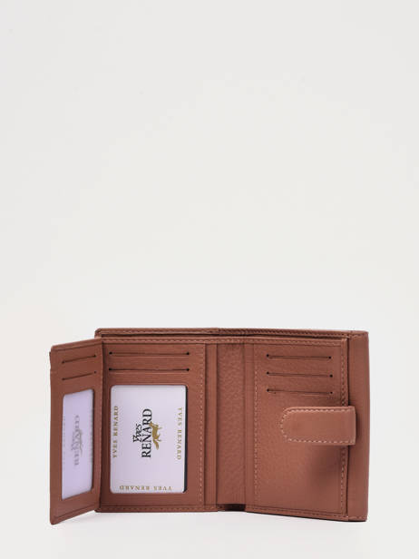 Leather Foulonné Wallet Yves renard Brown foulonne 29482 other view 1