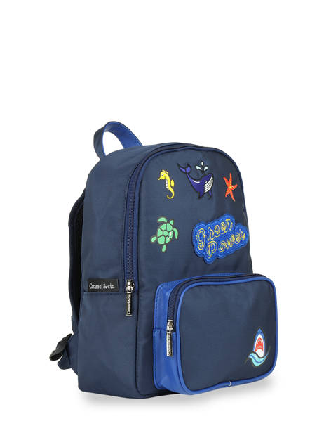 Backpack Caramel et cie Blue green power ocean GP other view 2