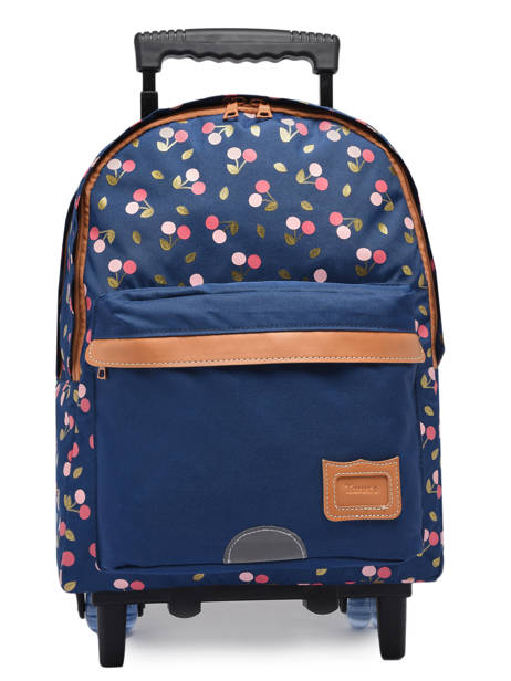 2-compartment Wheeled Schoolbag Tann's Blue les fantaisies f 73242