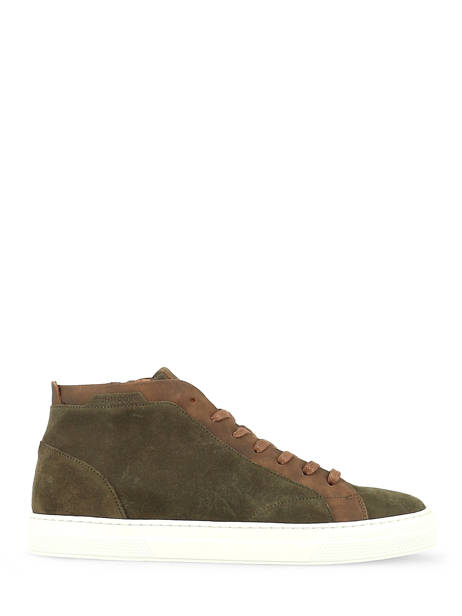 Mid-calf Sneakers Spark In Leather Schmoove Green men NQSB0441