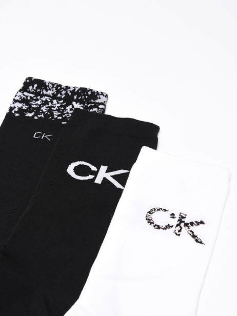 Set Of 3 Pairs Of Socks Calvin klein jeans Black socks women 71219849 other view 2