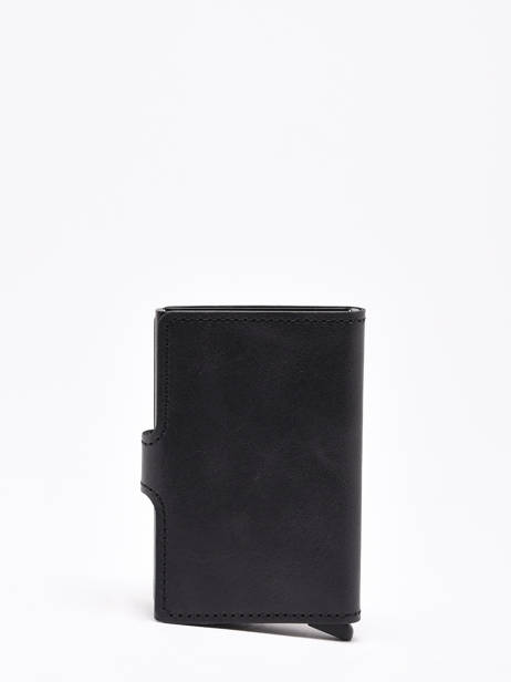 Vintage Leather Card Holder Secrid Black vintage MV other view 2