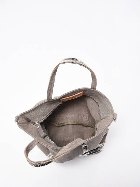 Crossbody Baby Cabas Linen Vanessa bruno Gray cabas lin 31V40410 other view 3