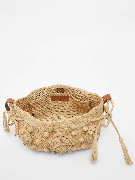 Raffia Mini 24h Crossbody Bag Gerard darel Beige raphia E454 other view 3