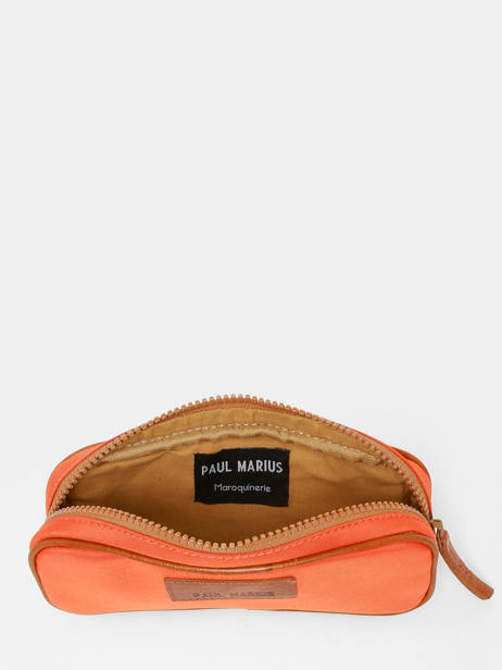 Pouch Paul marius Orange ecolier TROUSECO other view 1