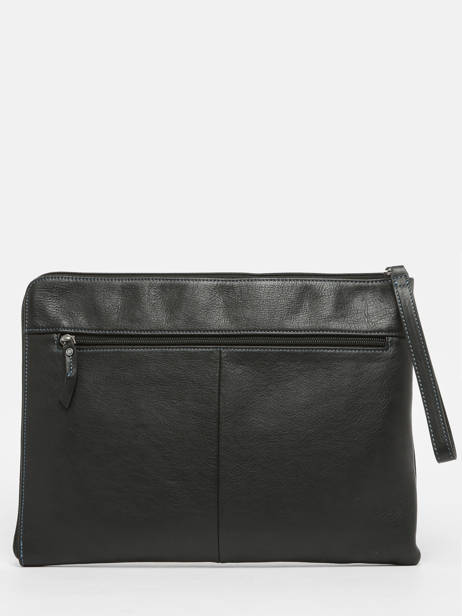 Business Bag Foulonné Leather Etrier Black foulonne EFOU817L other view 2