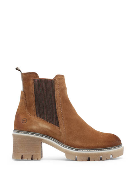 Chelsea Boots à Talon En Cuir Tamaris Marron women 41 vue secondaire 1