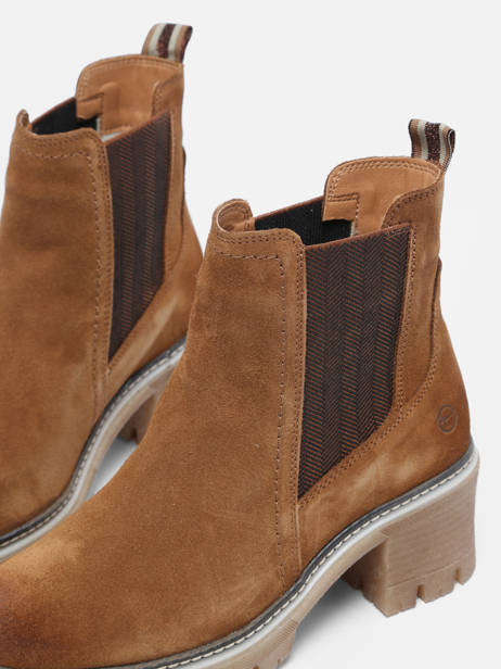 Chelsea Boots à Talon En Cuir Tamaris Marron women 41 vue secondaire 2